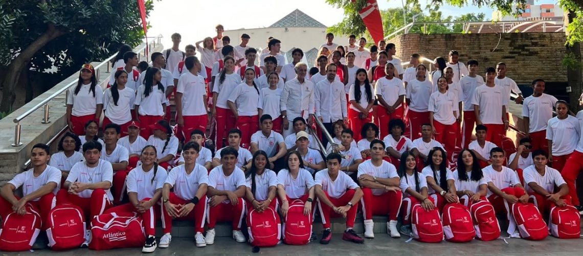 delegación atlántico primeros juegos nacionales juventud