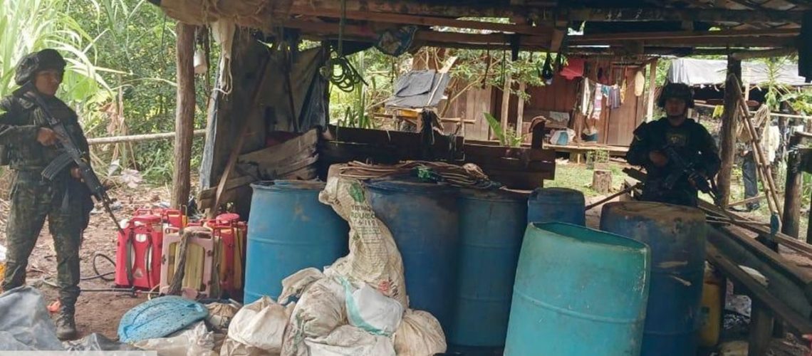 destrucción laboratorios de coca en oriente antioqueño
