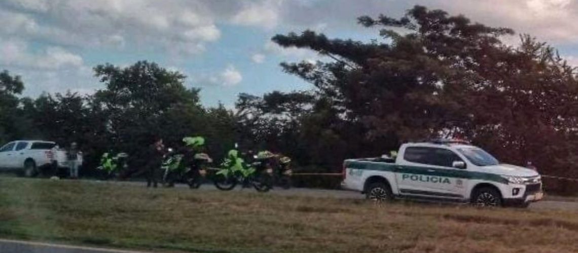 enfrnetamiento policia sujetos sabanalarga