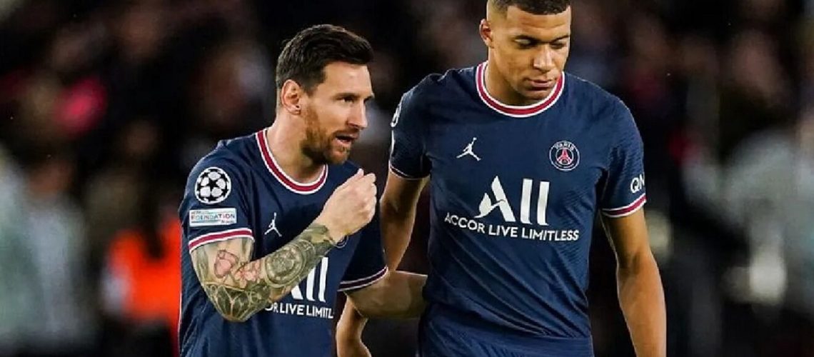 messi y mbappe