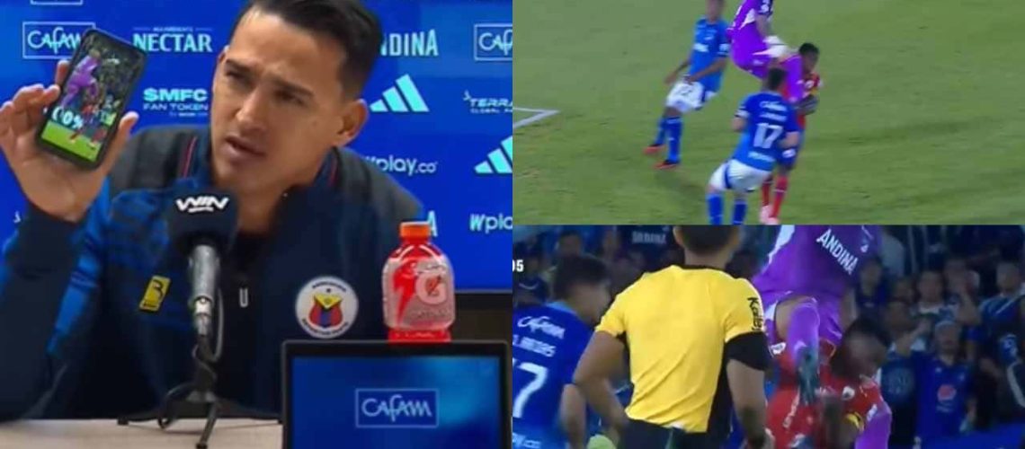 millonarios-pasto-protesta-camilo-ayala-revision-var-arbitro