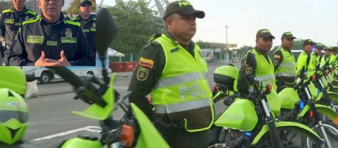 policías en el metro