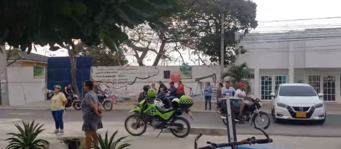 protesta puerto flata de agua