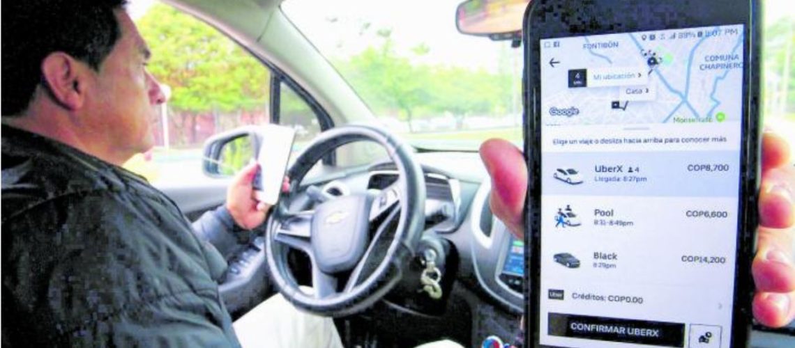 uso de aplicaciones uber y Didi